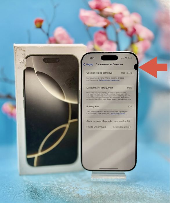 Apple iPhone 16 Pro, 256GB, 5G, Natural Titanium