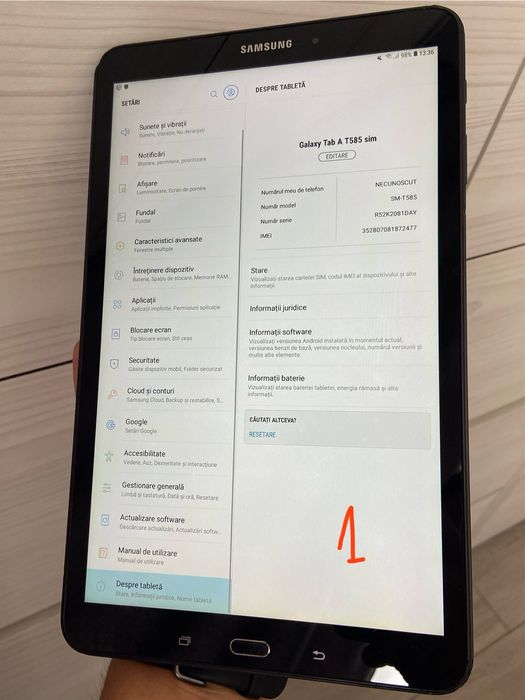 Tablete Samsung A6 cu sim si fara (T585 +T580)