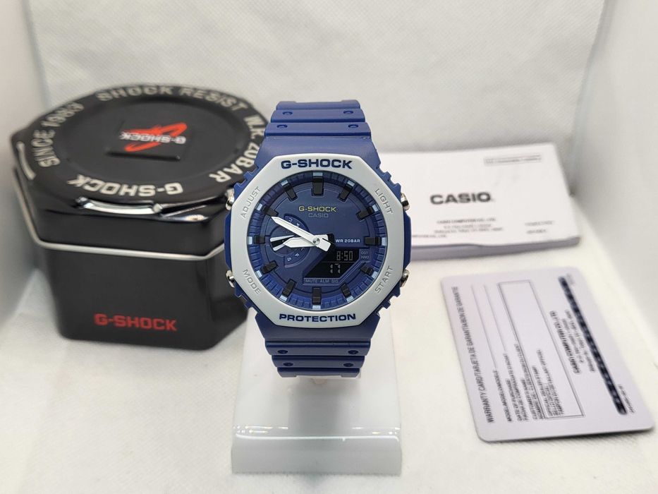 Ceas Sport Casio g shock ga 2110 ET-2AER, BOLD BLUE , Nou,Garantie 2 ani