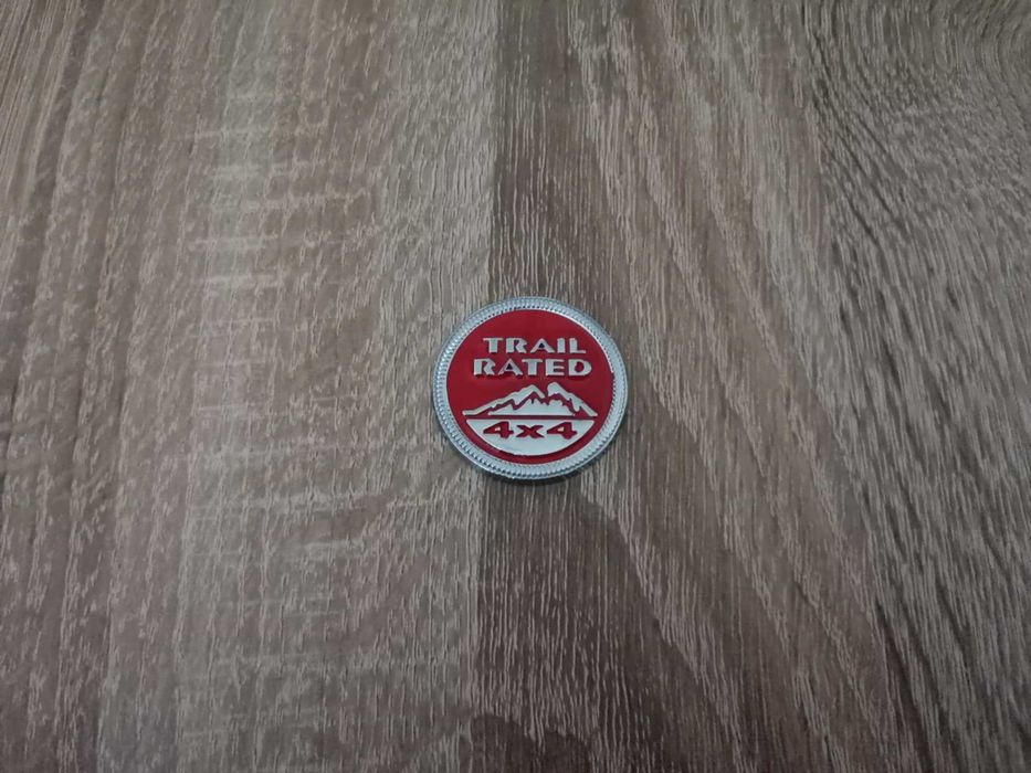 емблема червен кръг Trailrated 4x4 за Jeep