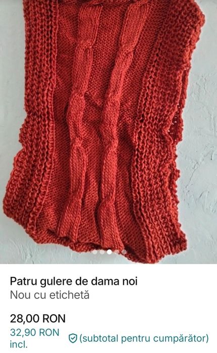 Trei gulere noi de damă