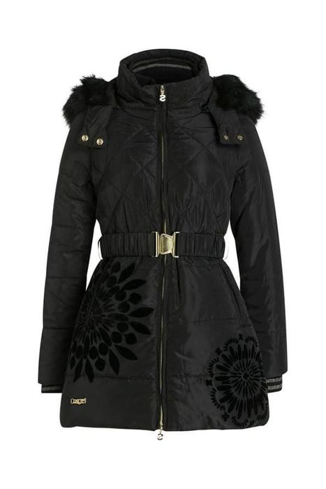 Geacă de iarnă lungă marca Desigual, NOUĂ, ORIGINALĂ!!!MARIMEA 38