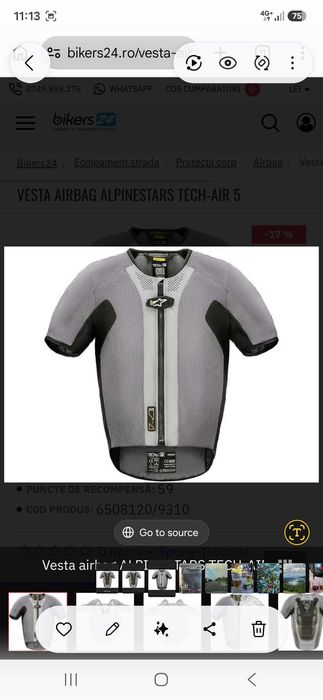 Vesta de protectie Airbag Alpinestars TECH-AIR 5