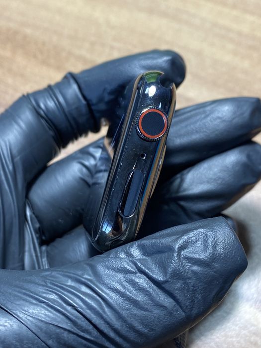 Apple Watch Seria 7 Stainless Steel/45 mm /Black/Sănătate baterie 100%