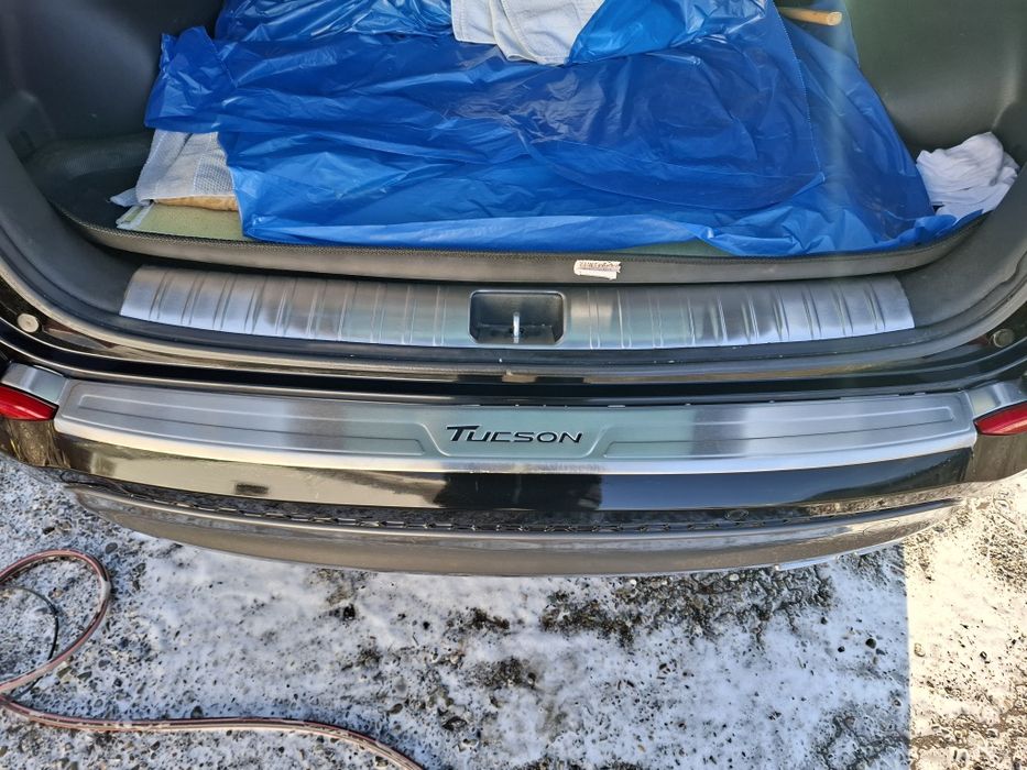 Hyundai tucson 2015-2018 protecții inox portbagaj+ bara spate