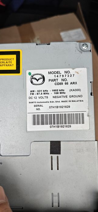Оригинално радио за Mazda 5 (2005-2010) с 6-CD Чейнджър / MP3
