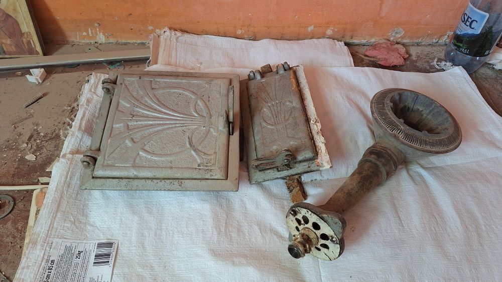 Arzător gaz ,uși soba teracotă