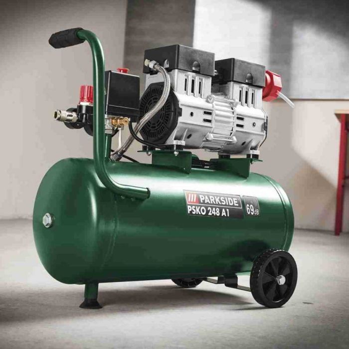 Безшумен Компресор 24L Parkside