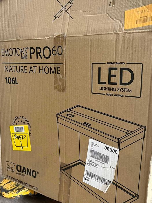 Аквариум CIANO Aquarium Emotions Pro/черен/транспортен дефект