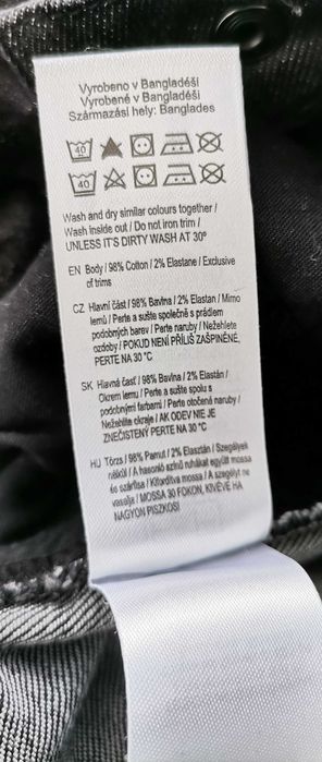 Blugi fete F&F slim fit mărimea 4-5 ani 110cm negri ca noi