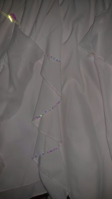 Шикарная белая летняя юбка 48 размер