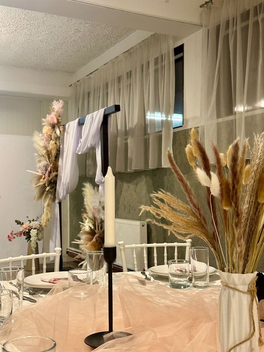 Arcadă baloane + aranjamente boho | Evenimente | Rixien Event