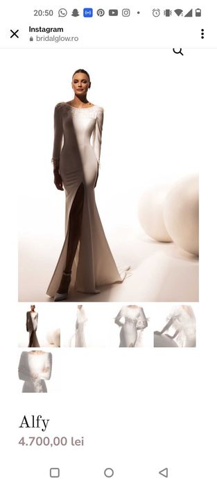 Rochie mireasa tip sirena