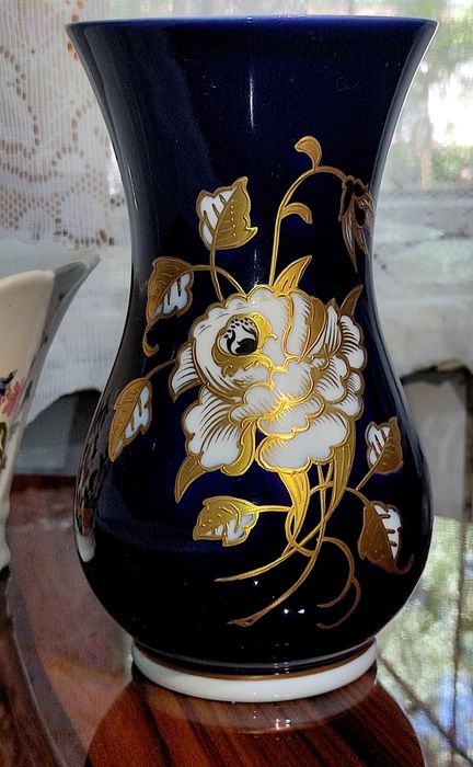 Ваза гдр кобальт