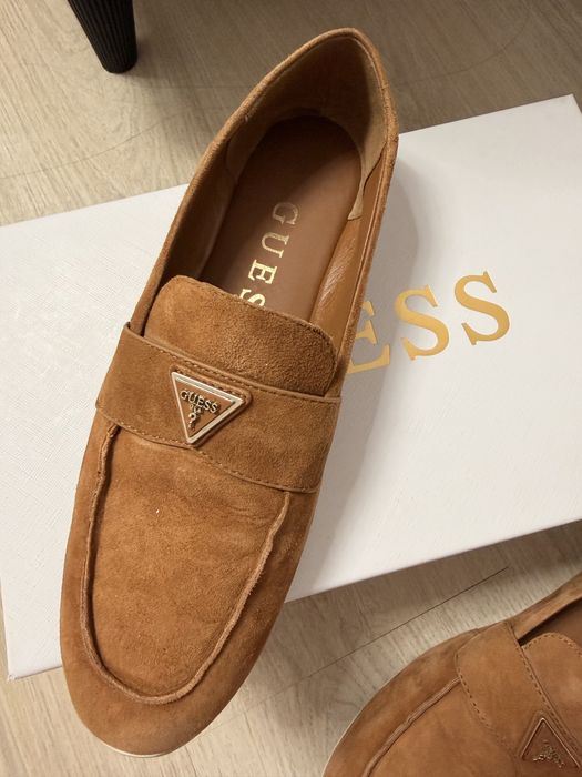 Mocasini sau espadrile dama maro piele intoarsa