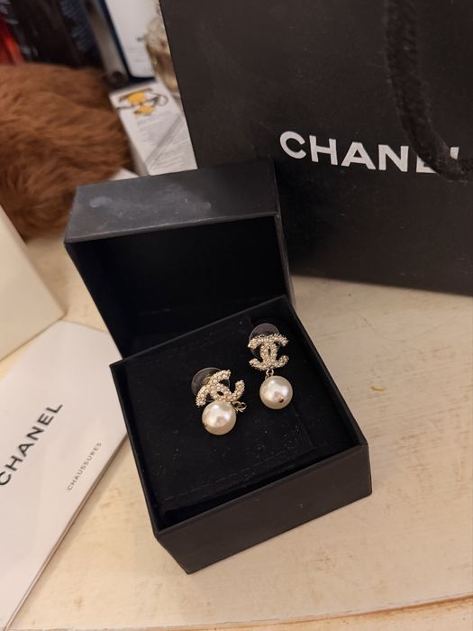 сережки chanel шанель
