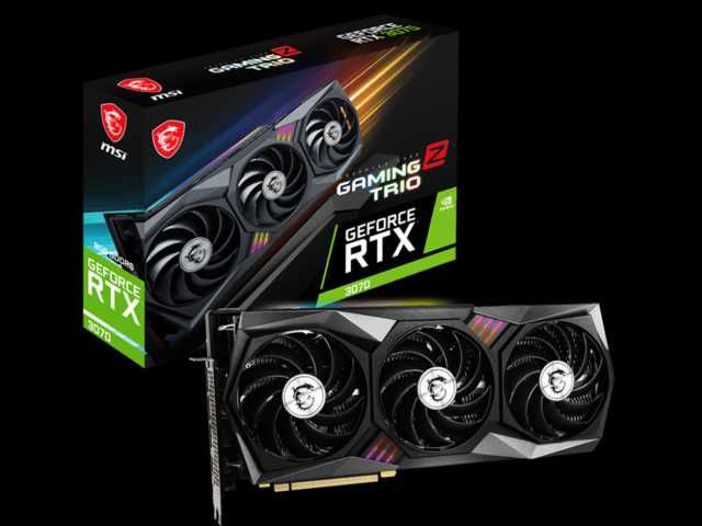 Видеокарта MSI GeForce RTX 3070 GAMING Z TRIO 8G нова 24м. Гаранция.