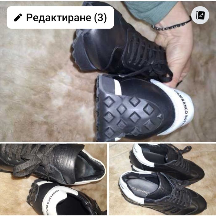 Мъжки италиански бутикови обувки оригинални
