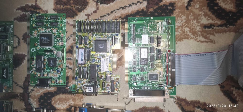 Ретро видеокарты мультикариы AGP ISA 90х годов