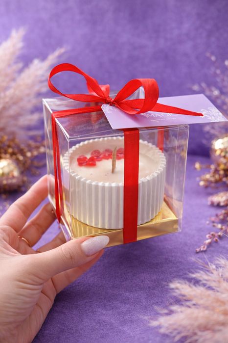 Декор из гипса и свечи