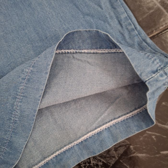 широк летен деним панталон