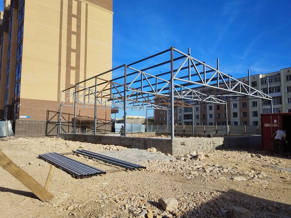 Изготовление и монтаж металлоконструкции и сэндвич  сварочные работы!