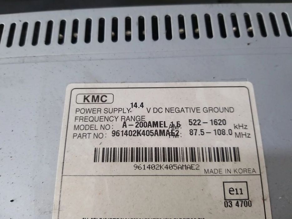 Radio cd player mp3 kia soul 961402k405amae2