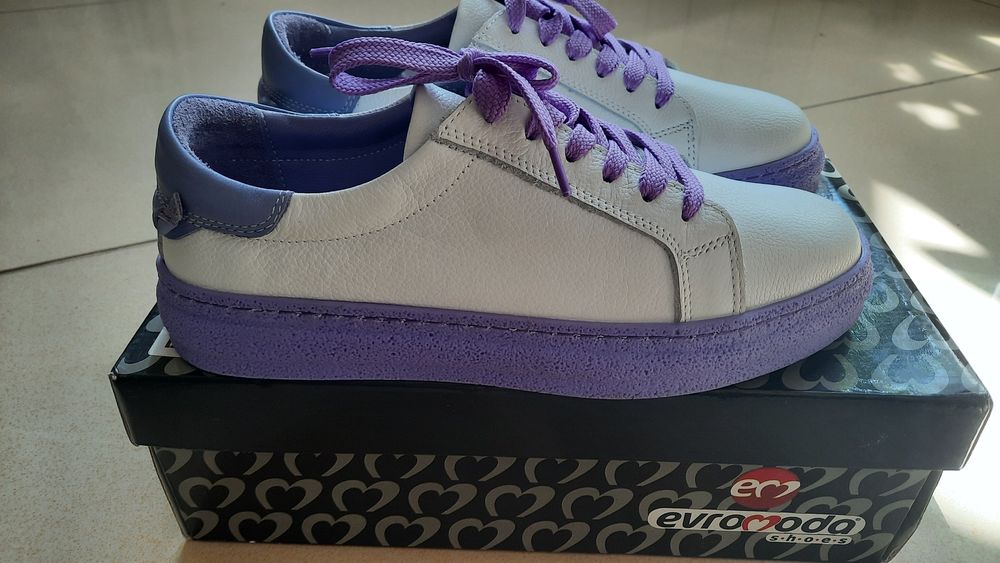 Турецкие кожаные кеды