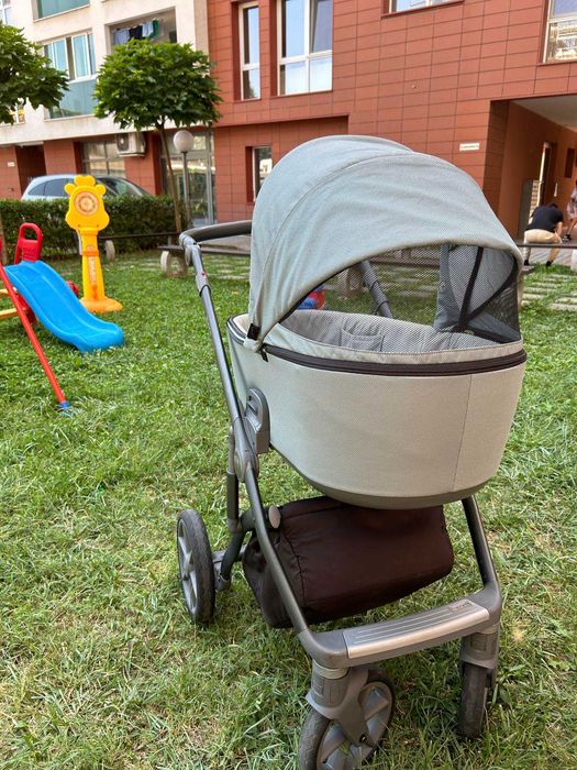 Бебешка количка 2 в 1 Roan BASS NEXT Ocean Mood