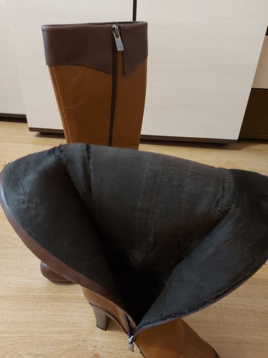 Дамски ботуши от естествена кожа