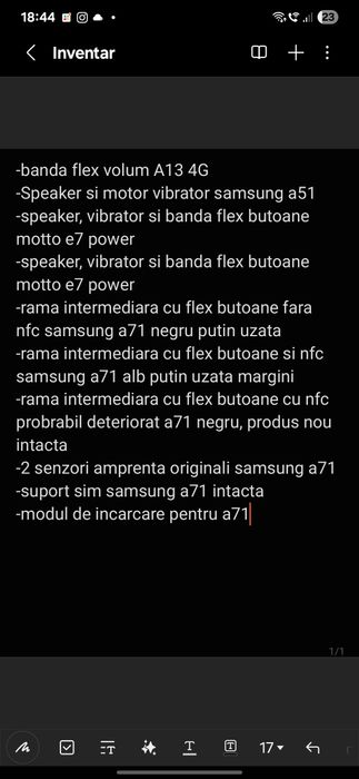 Vand piese telefoane Samsung/Motorola