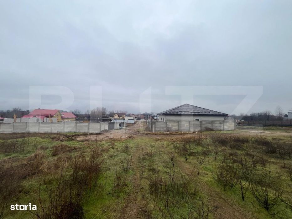 Teren intravilan, 450 mp cu front stradal de 30 ml, Malu Mare