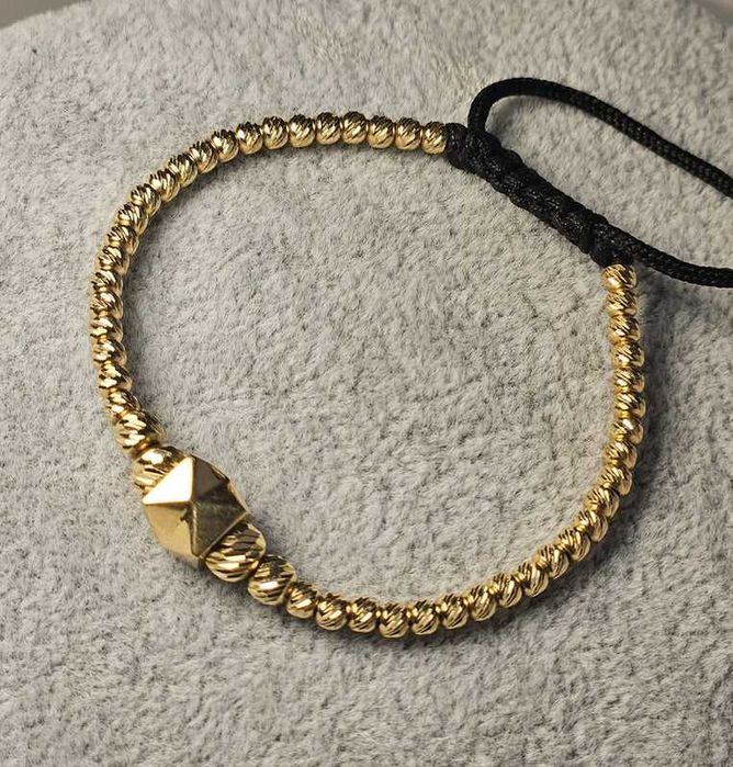 Bratara cu bile din aur 14K, 4.72 grame