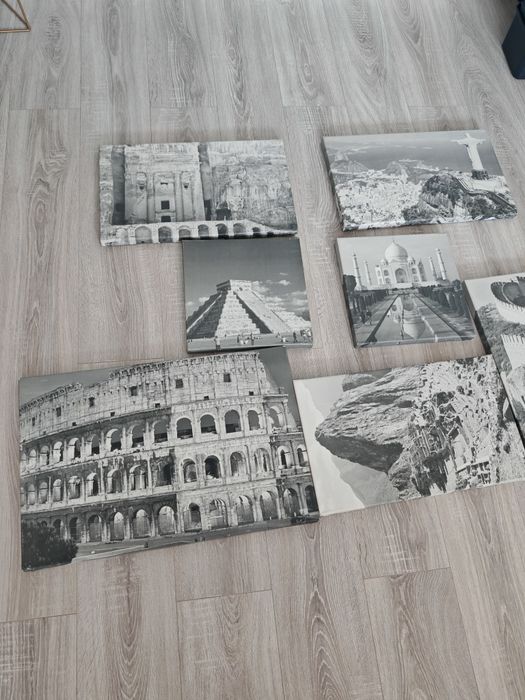 Vând set tablouri cele 7 minuni ale lumii