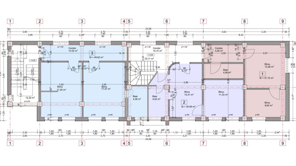 Ocazie!! 2700eur/mp.Imobil 125mp etaj 1 format din 3 apartamente. Curte privata