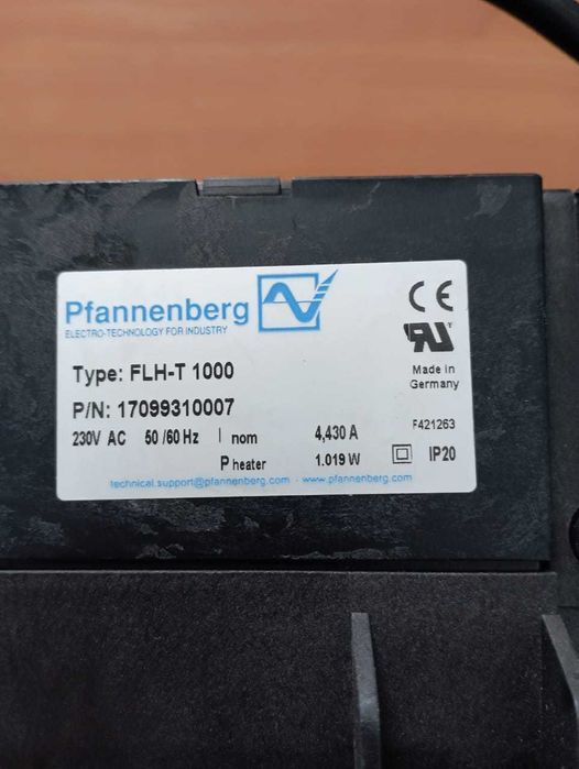 Нагреватель Pfannenberg FLH-T 1000 с термостатом