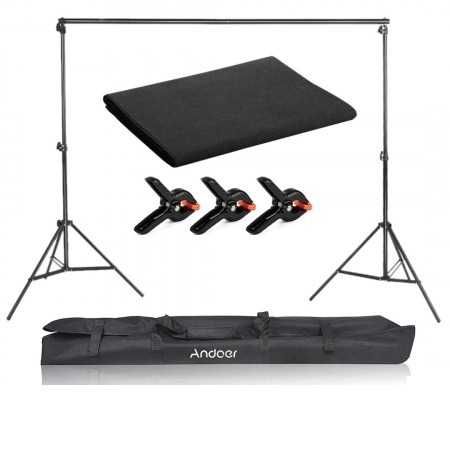 Suport fundal 2x2m (clesti) + panza neagra 2x2,4