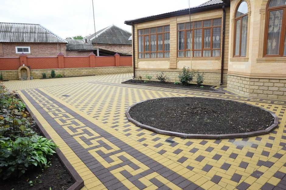 Профессиональная укладка тротуарной плитки, брусчатка.