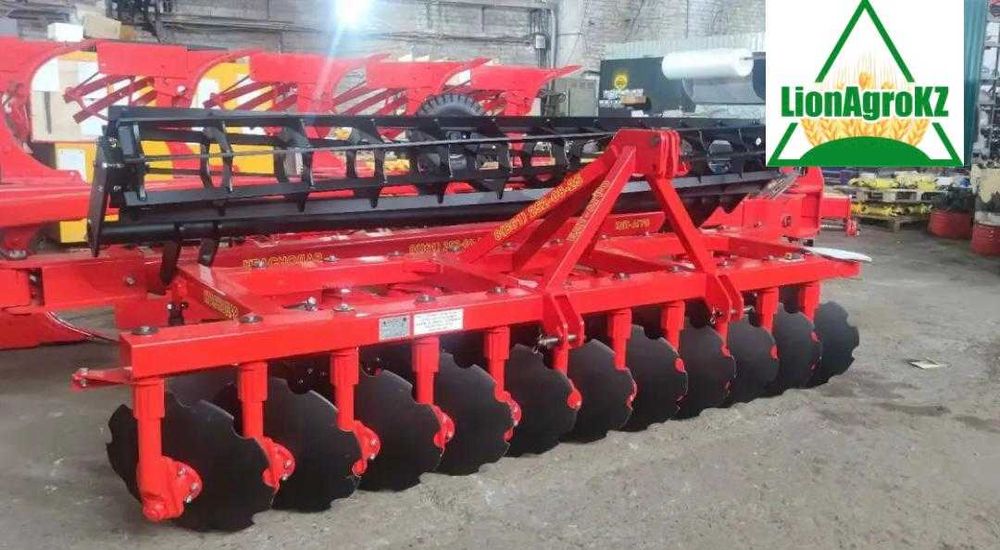 Борона дисковая двухрядная (узел СНАРУЖИ сферы диска) 3,6х2