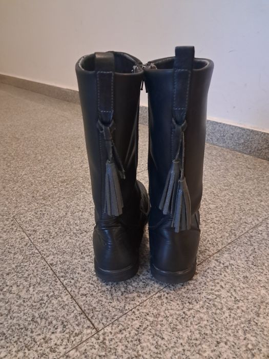 Кожени ботуши за момиче 35 номер