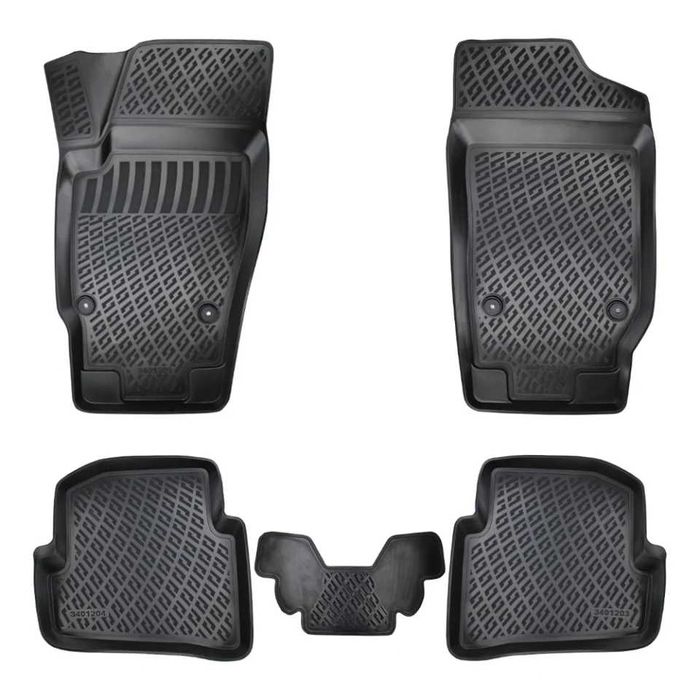 Set covorase auto cauciuc Skoda Fabia 3 2014-2021 forma tavita