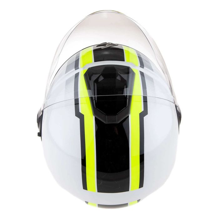Скутер мото каска Scorpion Exo-City II VAL Fluo/White,вградени очила