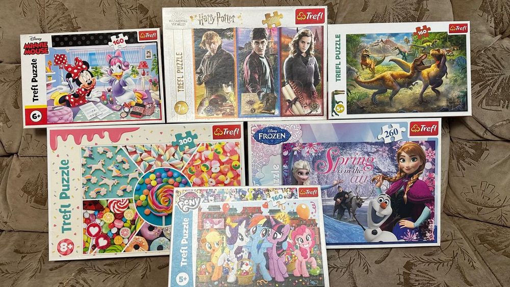 Puzzle trefl 6 штук