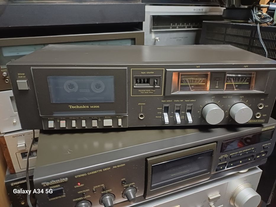 Technics M-205,deck casetofon stereo oldschool