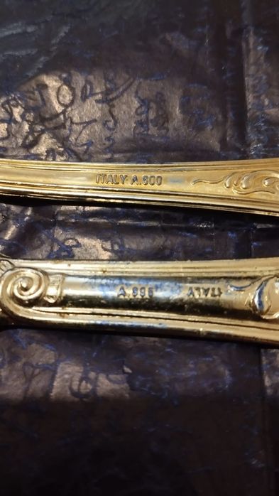 Cuțite și linguri argint made  Italy