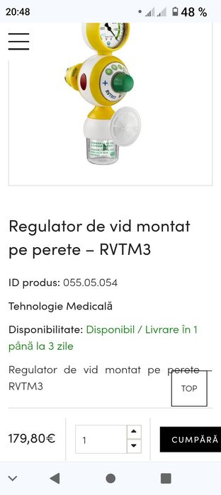 Vând butelie oxigen și regulator oxigen