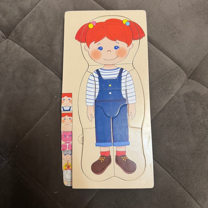 Puzzle din lemn, Corpul Uman 4 x 7 piese