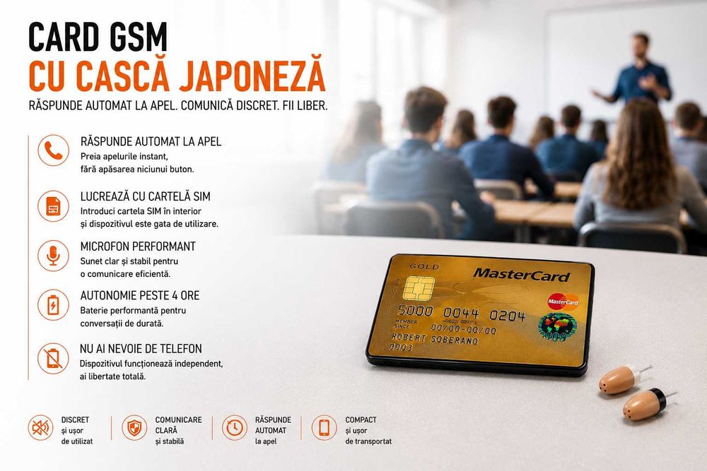 Casca Japoneza de Copiat Card Gsm Dispozitiv de Copiat Casti de Copiat cu Raspuns automat Fara Telefon