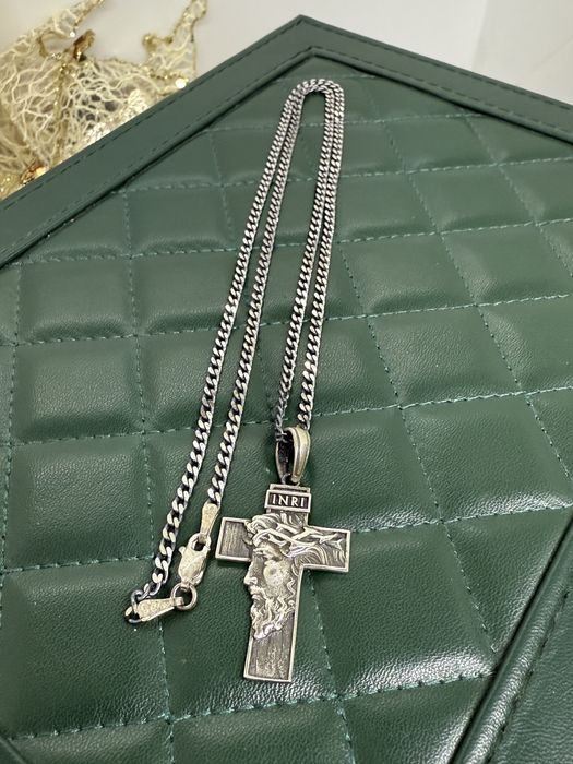 Lanț argint și cruce argint