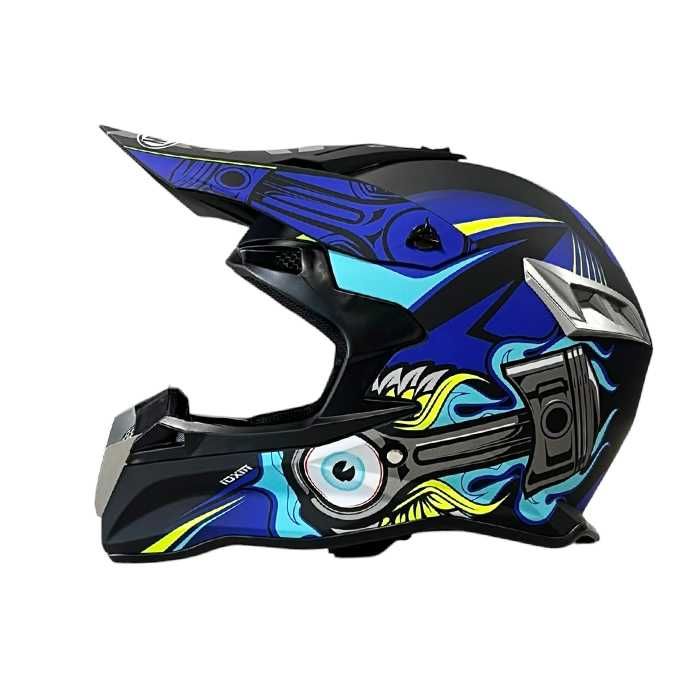 Каска Крос Мотор/Скутер/Бъги/Вело/АТВ три цвята